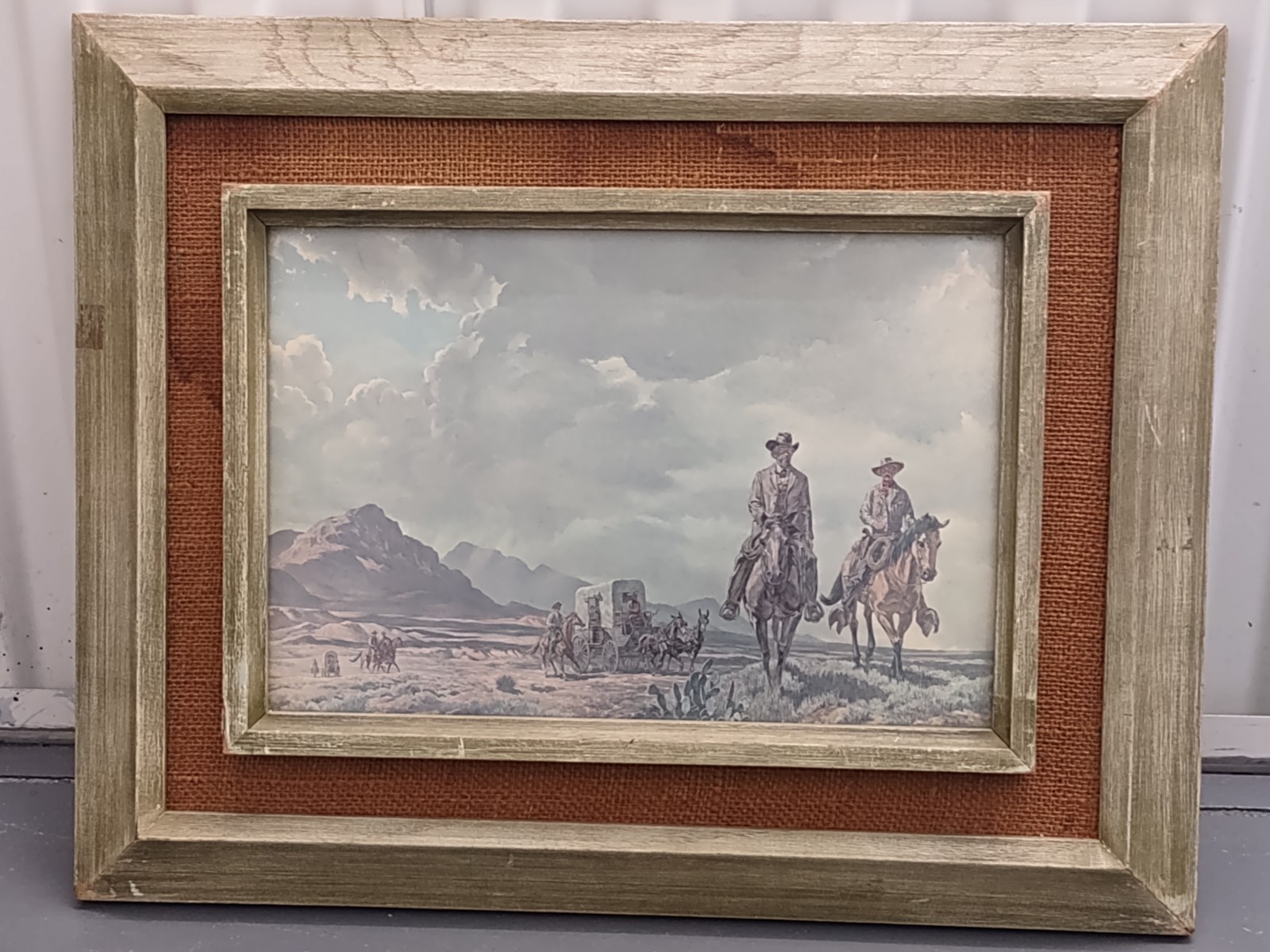 Ton Lea “Ranger Escort West of the Pecos” Framed Western Realism Print 1965