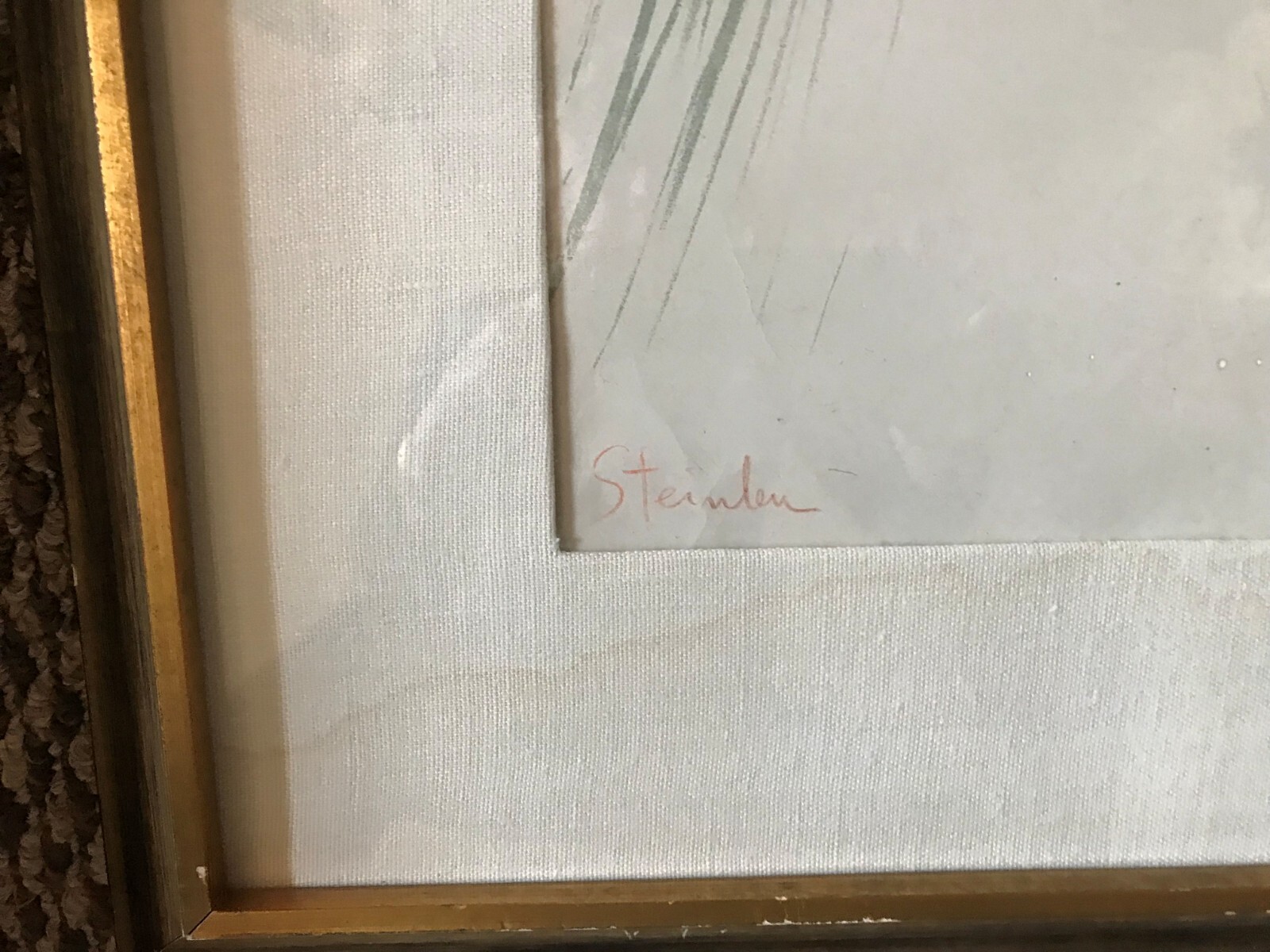 Theophile Steinlen Lithograph “Greek Goddess ” Signed Good Condition