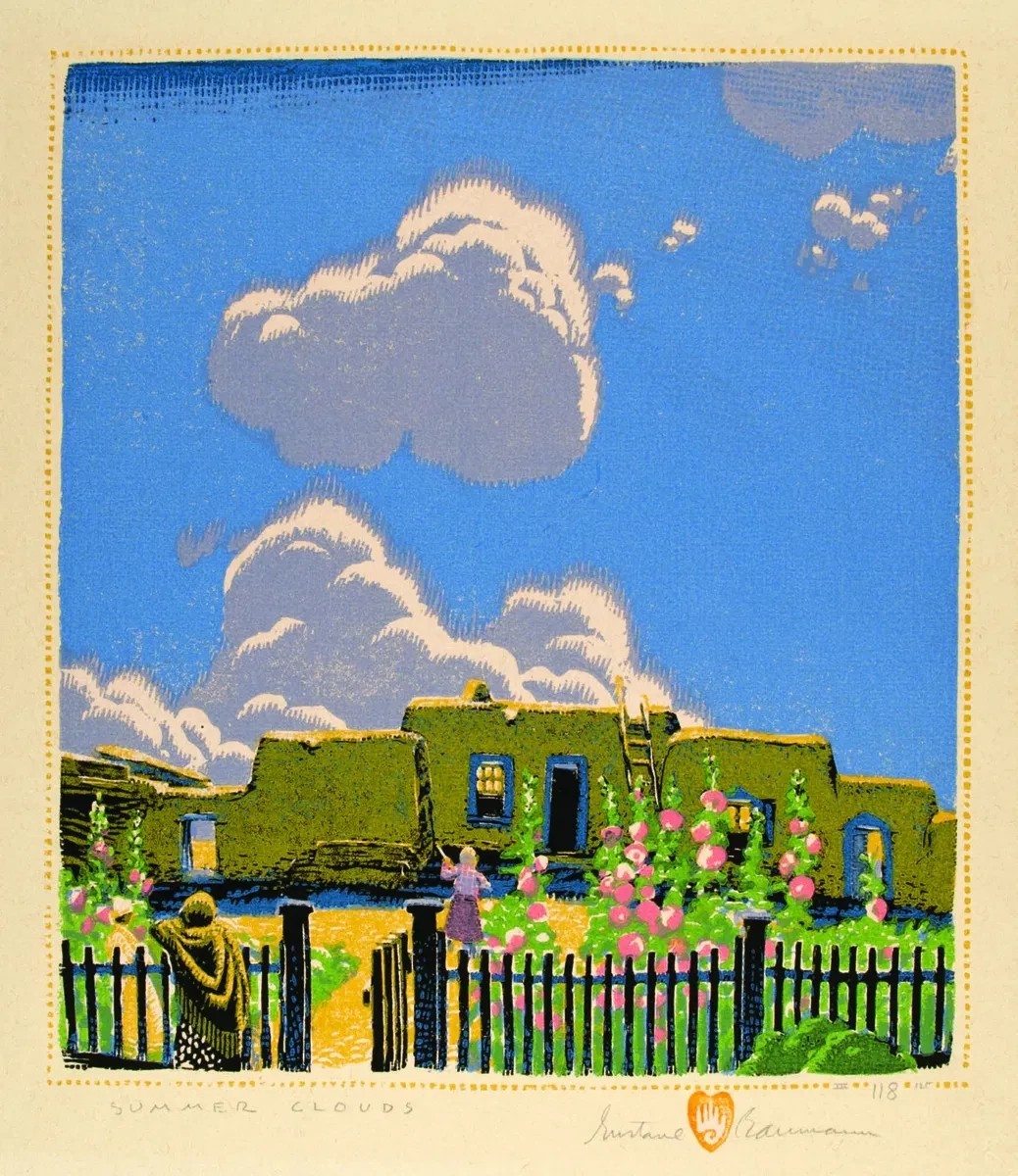 Summer Clouds Gustave Baumann VINTAGE art poster print