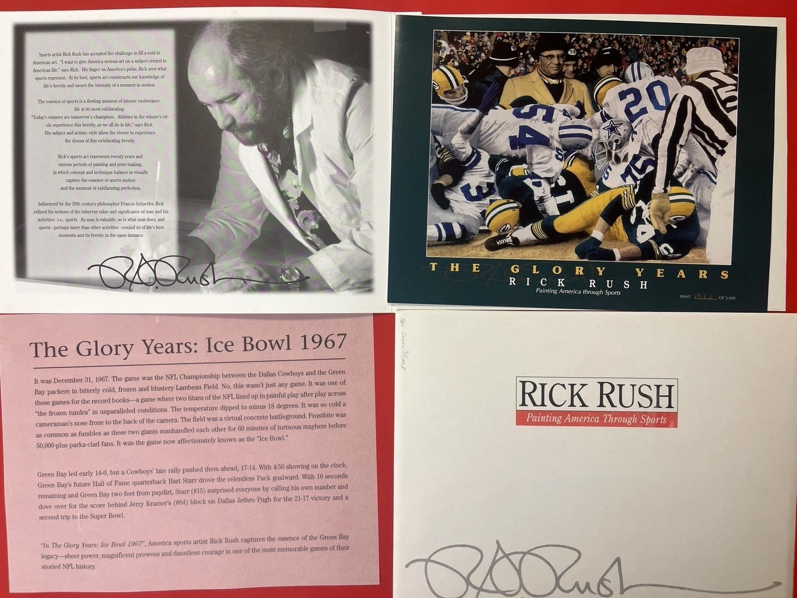 Rick Rush Limited Edition Print Collection Of 8