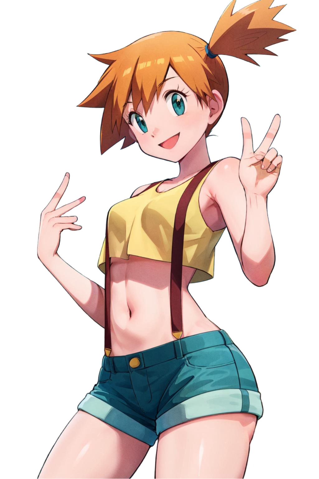 Misty Pokemon Waifu Sticker 6″ Anime Car Decal Weatherproof