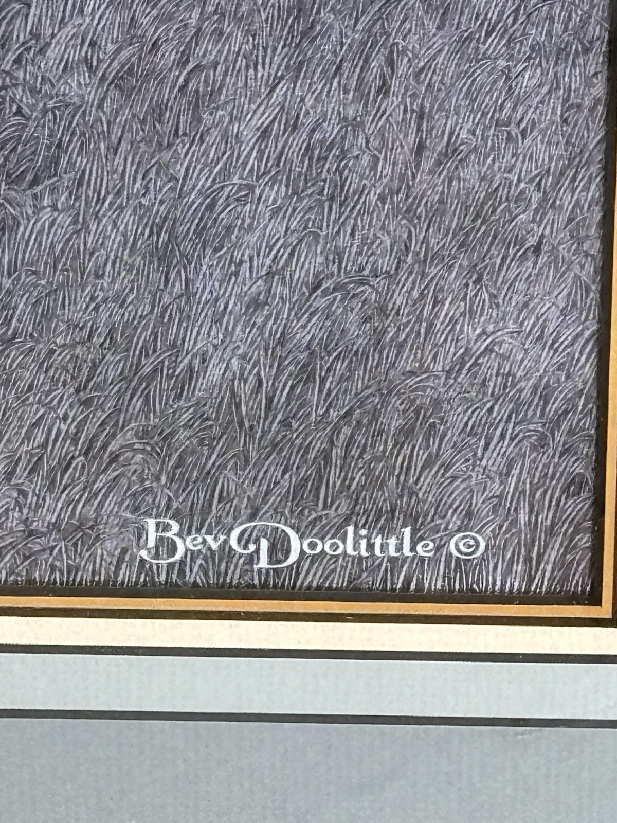 BEV DOOLITTLE LIMITED EDITION “CALLING THE BUFFALO” 4998 /8500 SIGNED & FRAMED