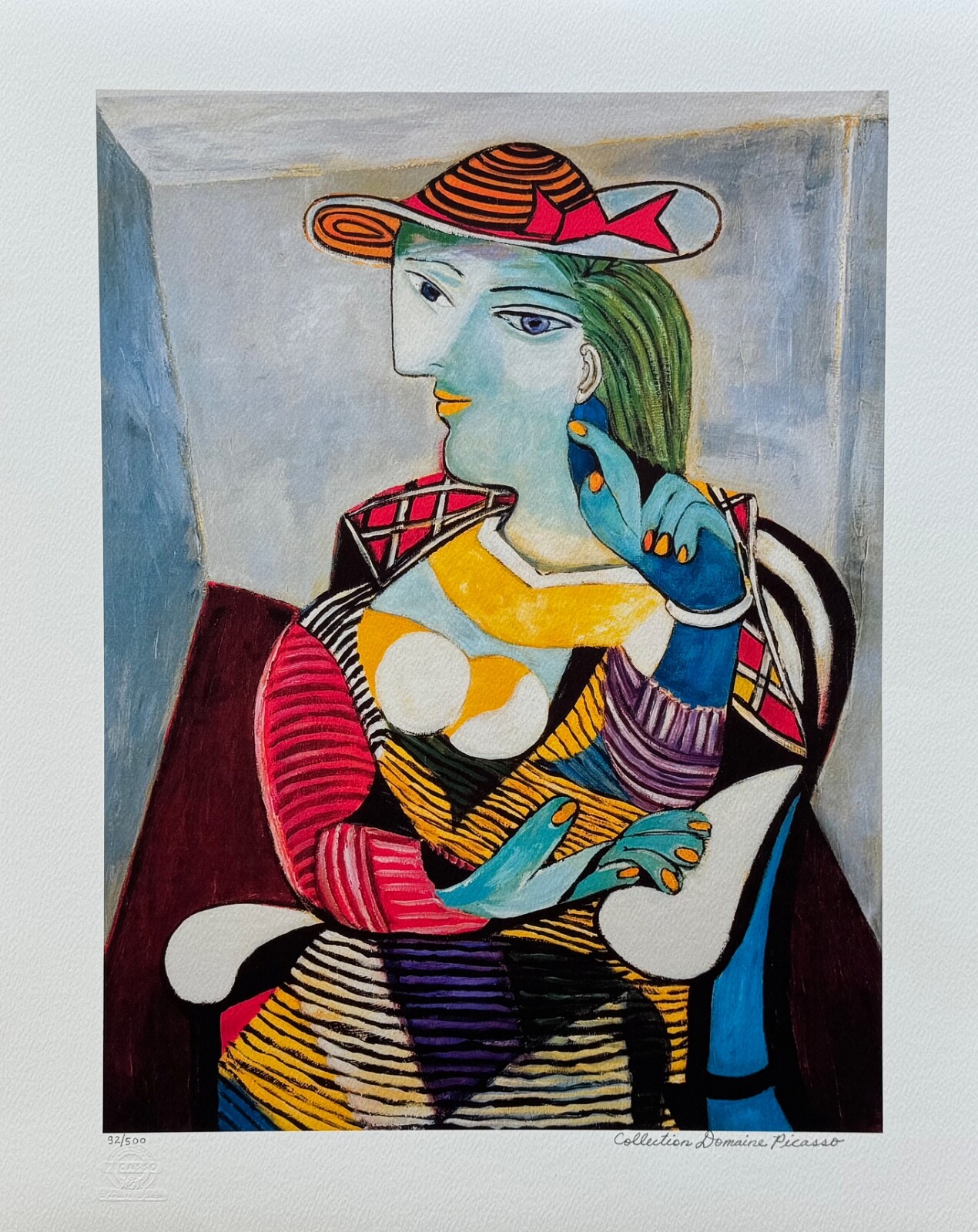 Pablo Picasso PORTRAIT OF MARIE THERESE WALTER Estate Signed Giclee Art 26″x20″