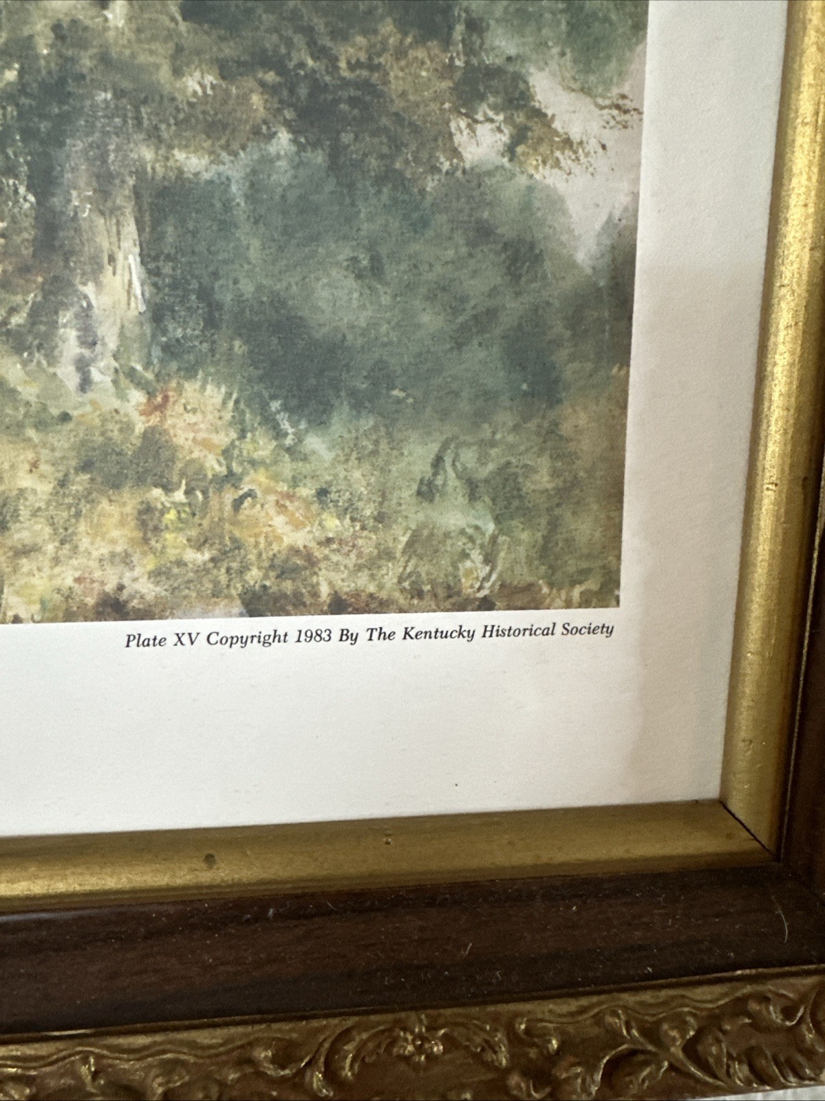 VINTAGE FRAMED Paul Sawyier Limited Edition #1231 At Home In The Country