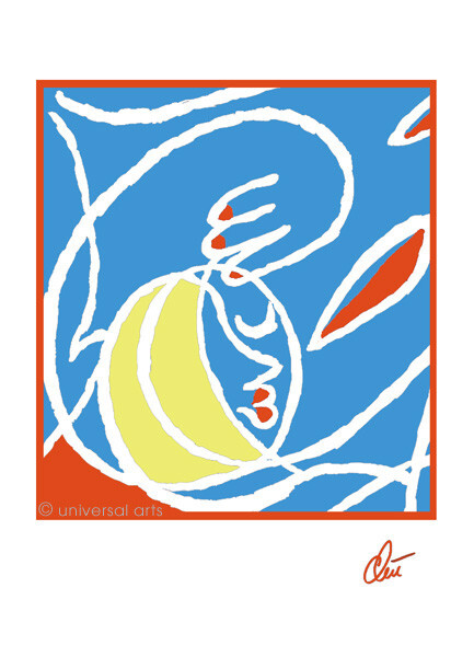 JACQUELINE DITT – Or is she sleeping..? c.r. ltd.sign.print graphic ger. 13×18 cm