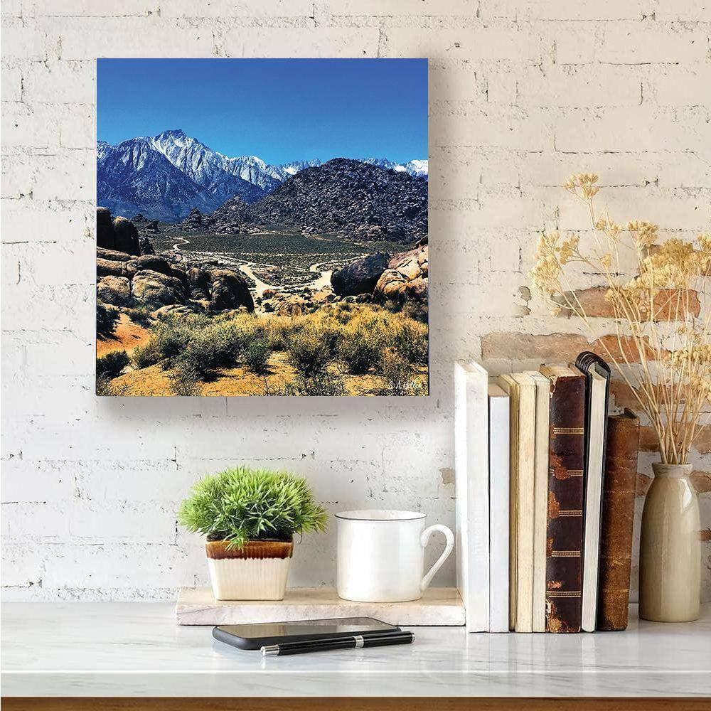 Peaks Road by Steven A. Heller 1-Piece Unframed Canvas Drawing Print 14 In. X 14