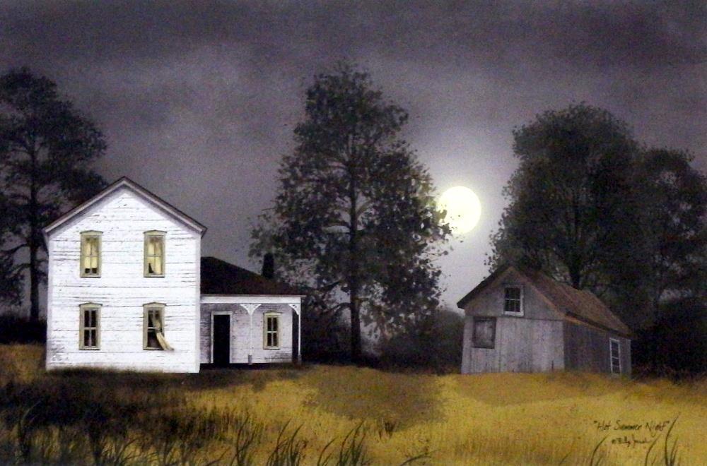 Billy Jacobs Hot Summer Night Moon Print 18 x 12