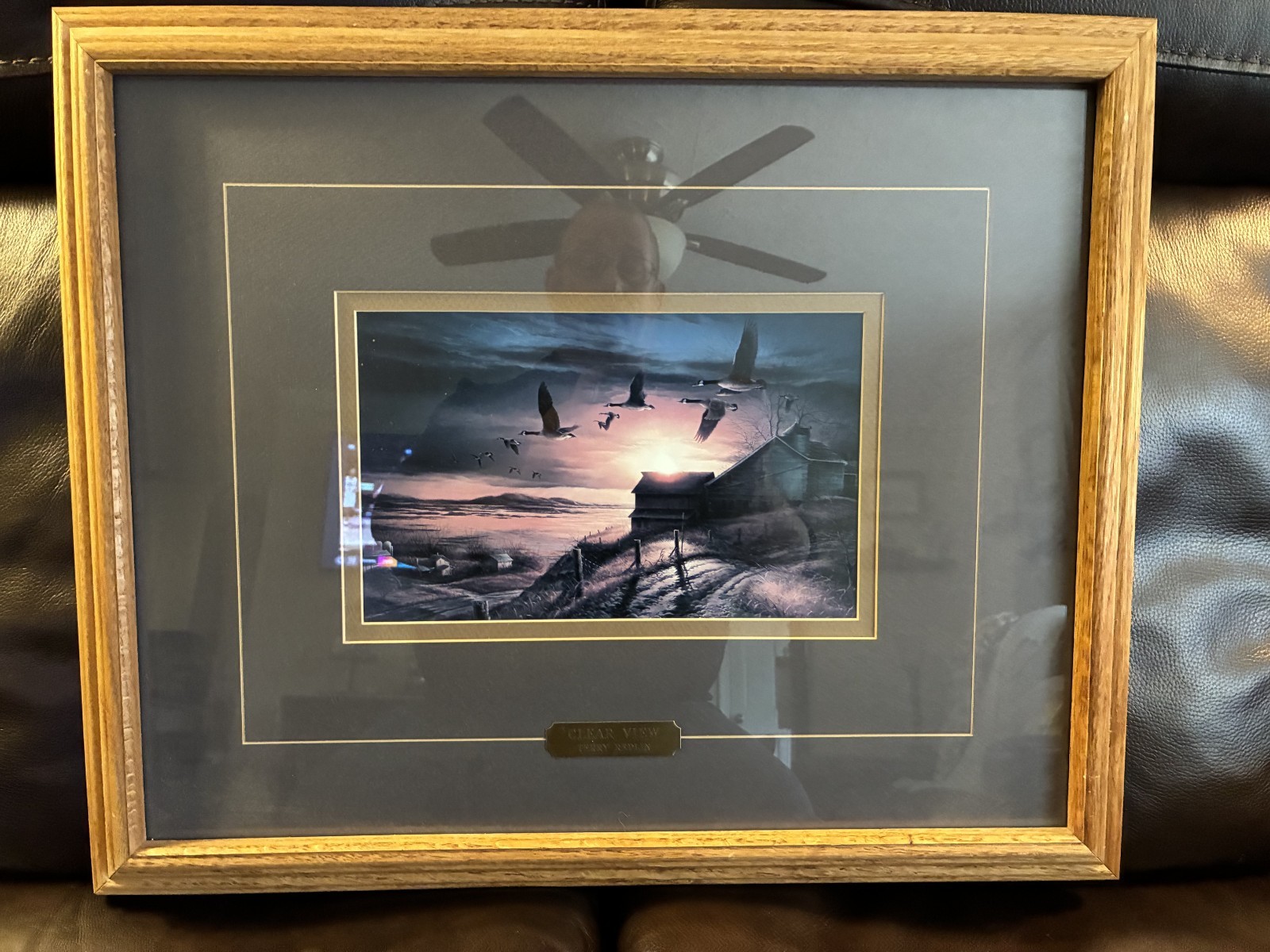 Terry Redlin Framed Print CLEAR VIEW Frame Is 19″ X 23″ Very Good Condition