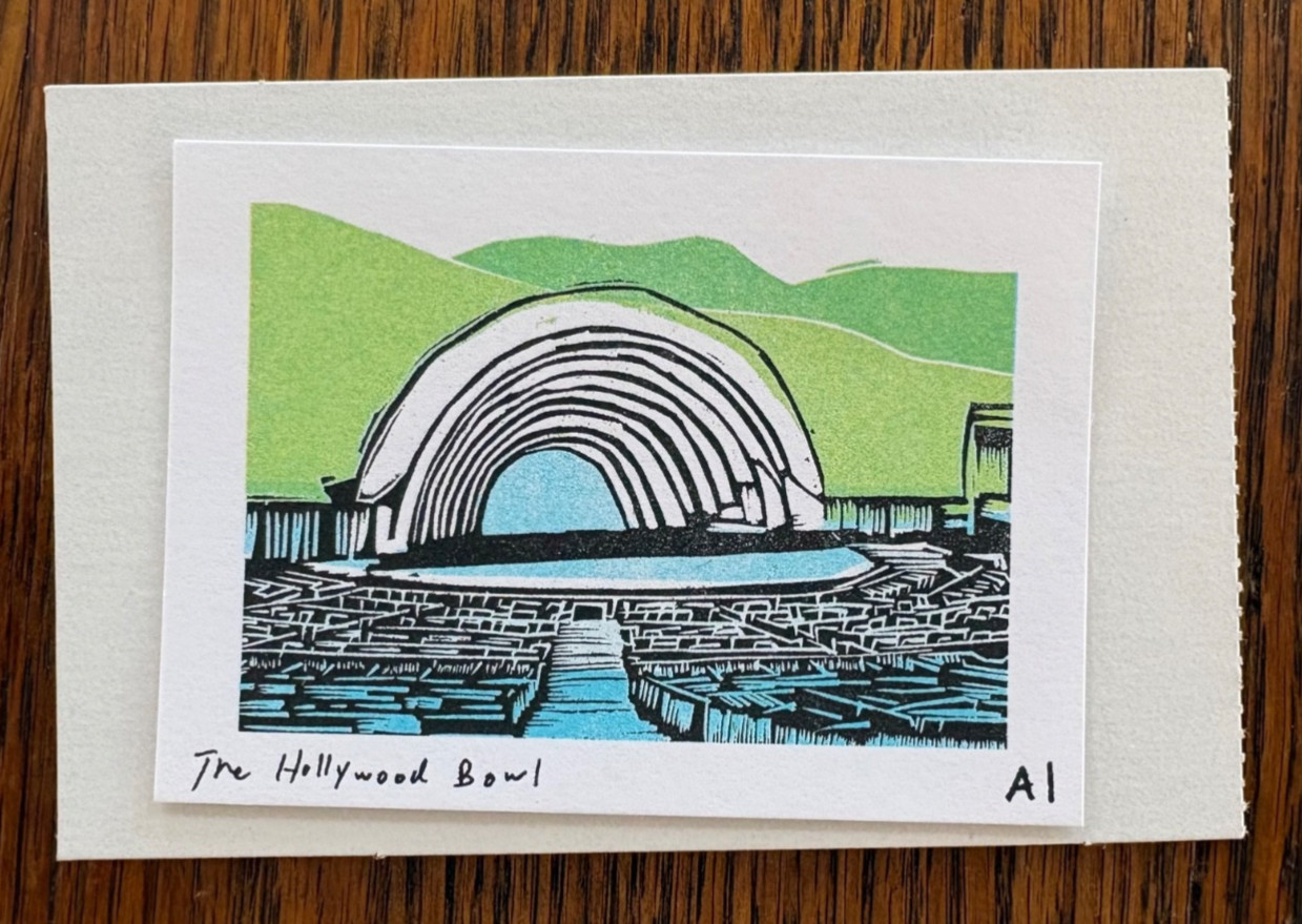 Ana Inciardi Mini Print: “The Hollywood Bowl”