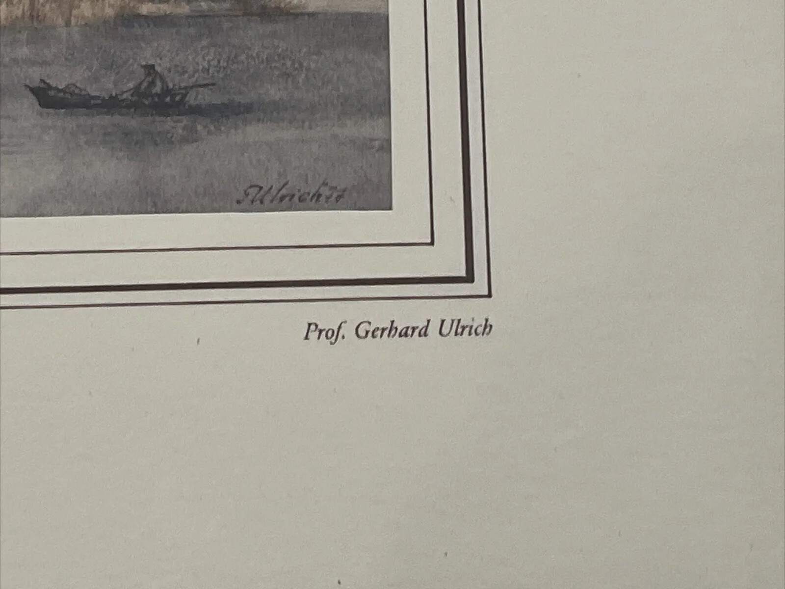 Prof. Gerhard Ulrich – Bundle 6x Art Prints – Framed – 1970s – Berlin