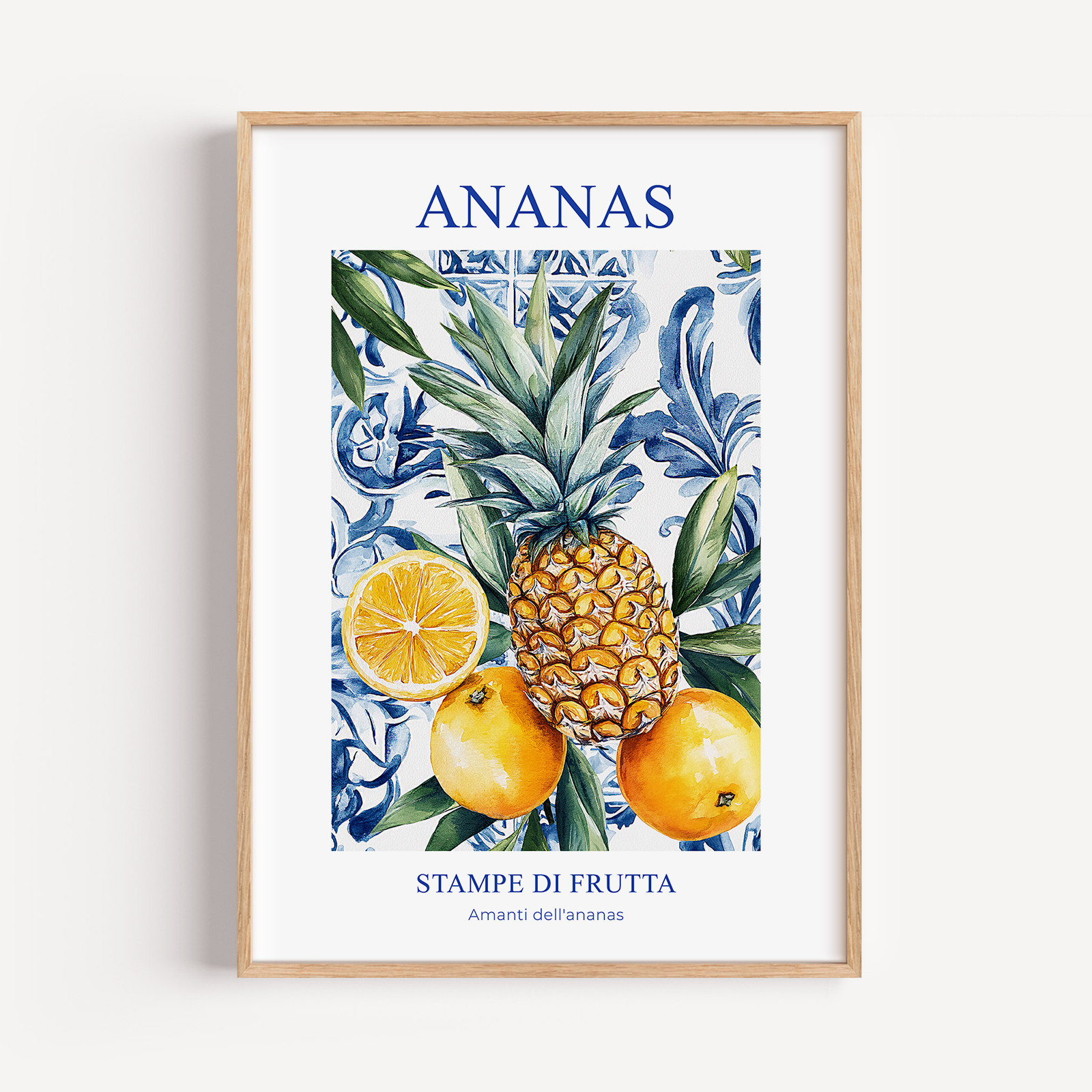 Italian Fruit Wall Art Kitchen Summer Euro Poster Print Picture Gift