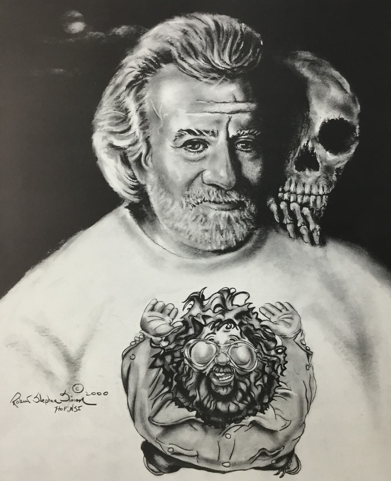 Robert Stephen Simon Jerry Garcia of The Grateful Dead Offset Lithograph