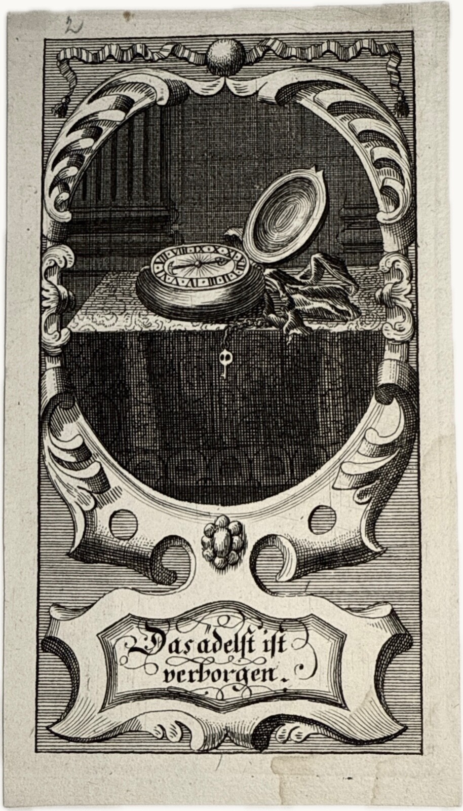 POCKET WATCH EMBLEMATA BAROQUE ARNDT 1715 “THE GIRL IS HIDDEN”