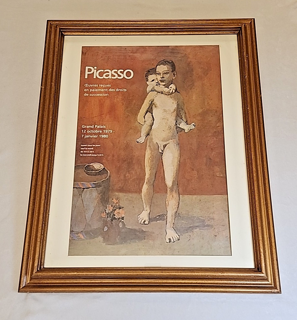 PICASSO EXHIBITION POSTER LITHOGRAPH Grand Palais PARIS 1979-80 TWO BROTHERS