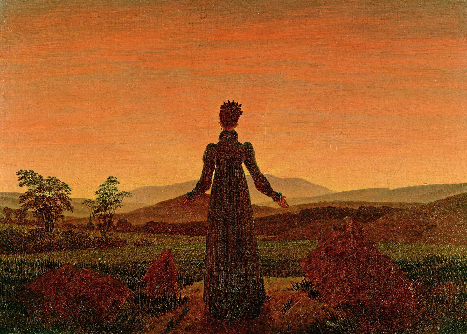 Caspar David Friedrich : “Woman Before the Rising Sun” — Giclee Fine Art Print