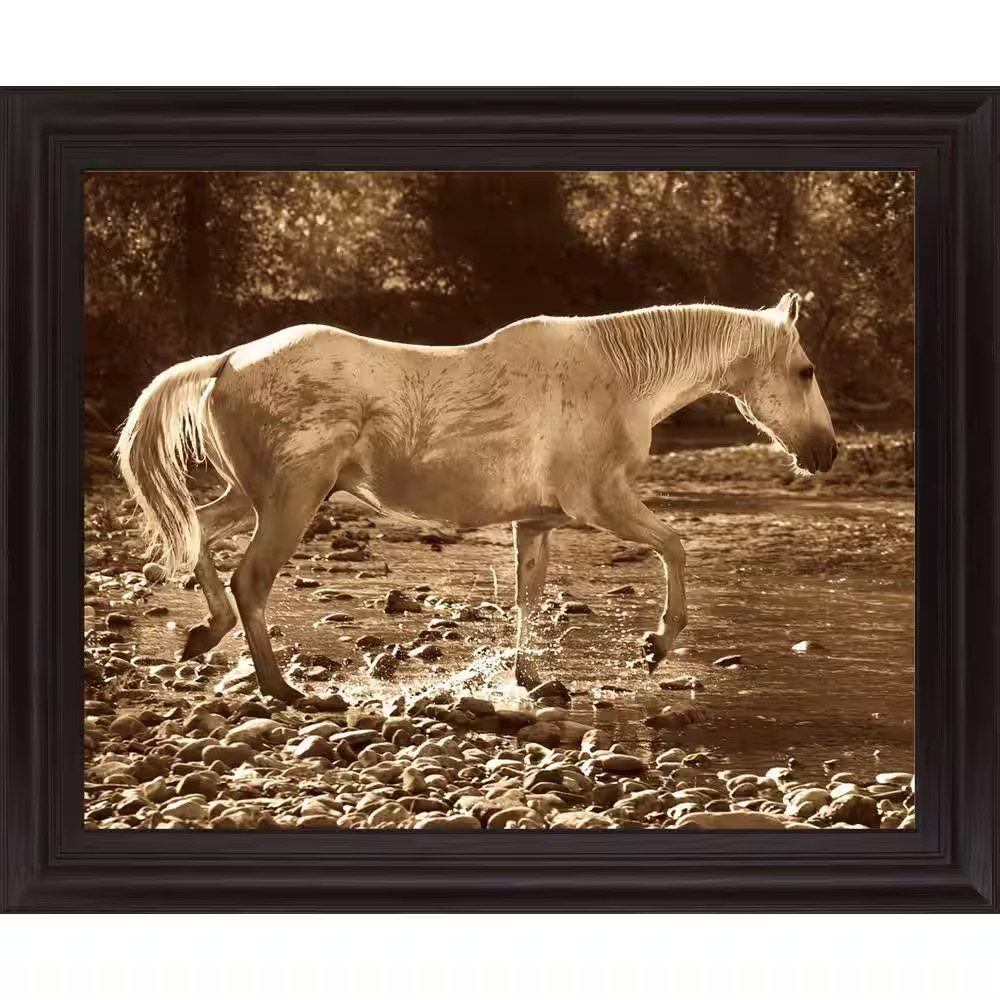 “The Crossing” by Wendy Caro Framed Print Animal Wall Art 28 In. X 34 In.
