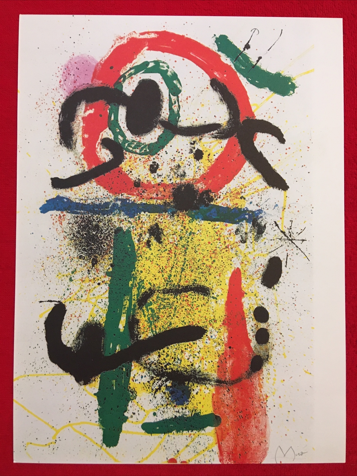 Joan Miró, The Pierrot Le Fou, Offset Lithograph, Paris, 1972