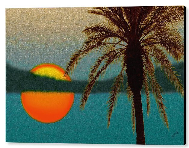 Paradise Sun, 24″x36″, Print on Metal