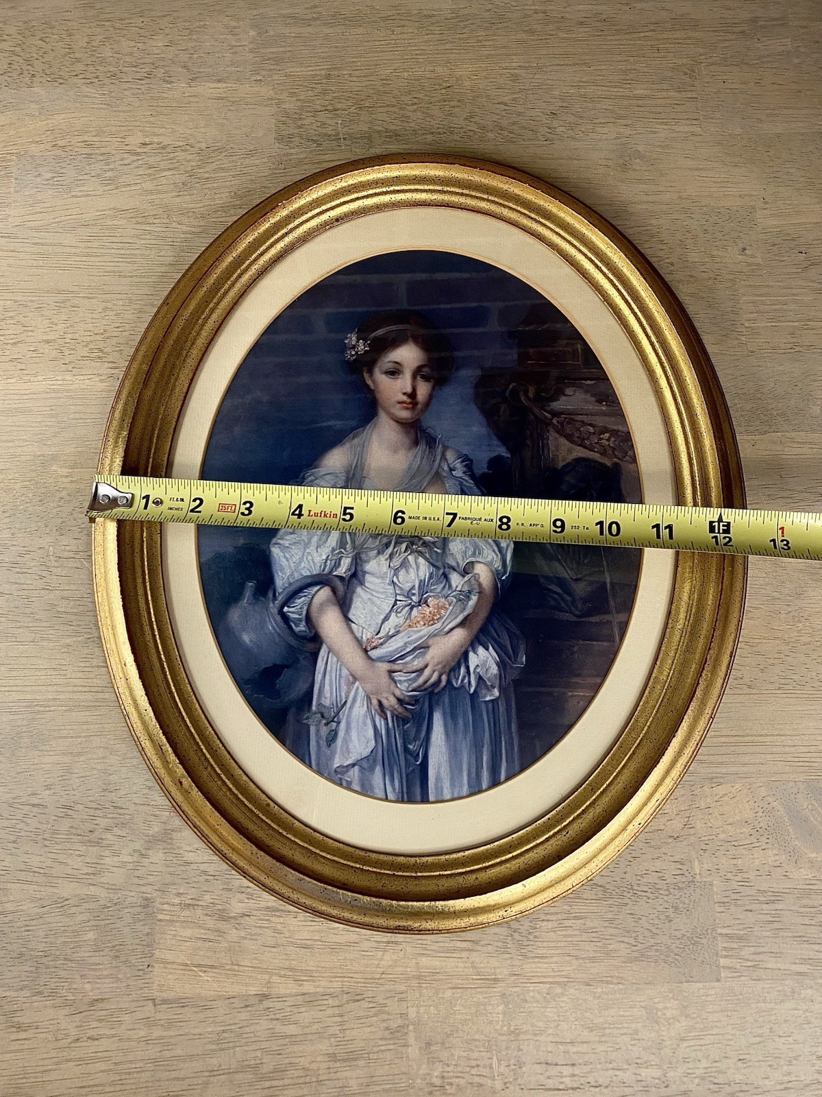 Gilt Framed Print – “The Broken Vessel” After Jean-Baptiste Greuze, Classic Art