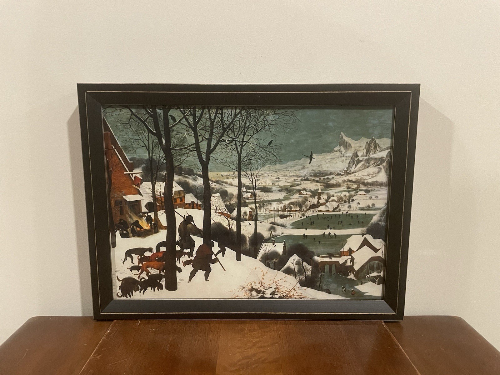 Hunters in the Snow 17×13 Pieter Bruegel Framed Print Renaissance Wall Art