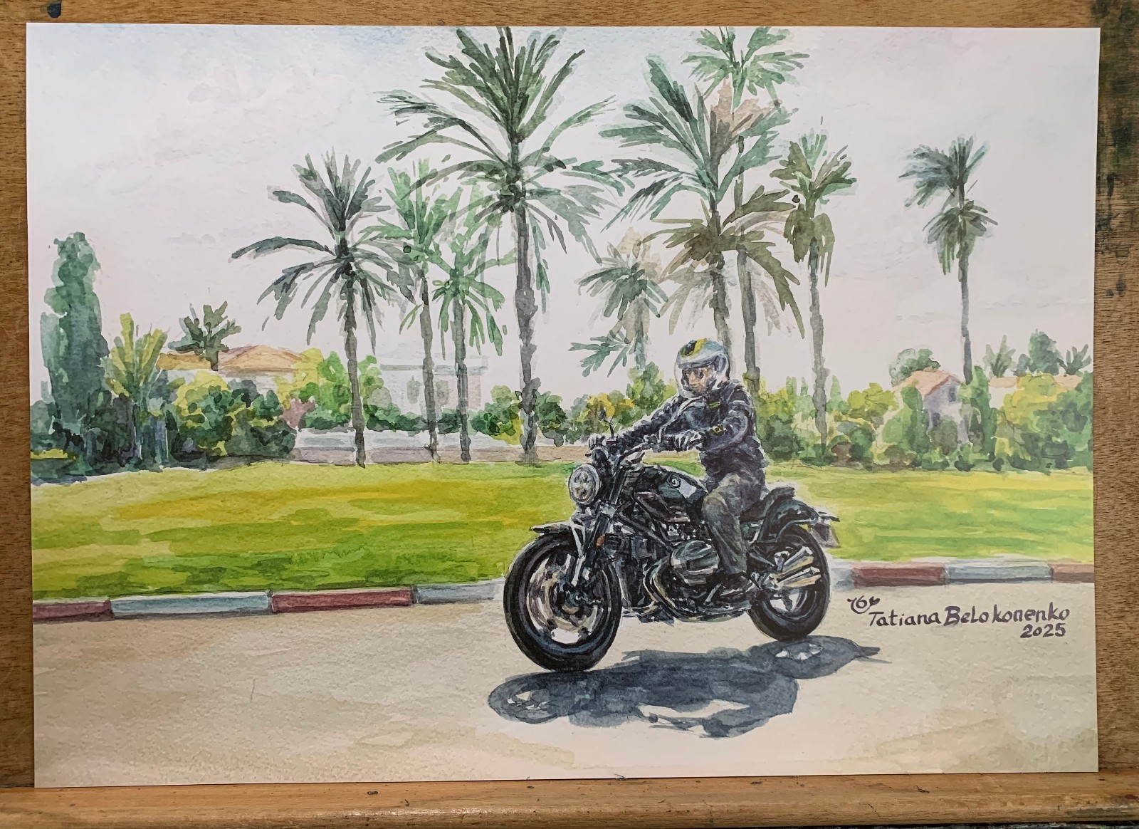 BMW R12 – print from a watercolor painting
