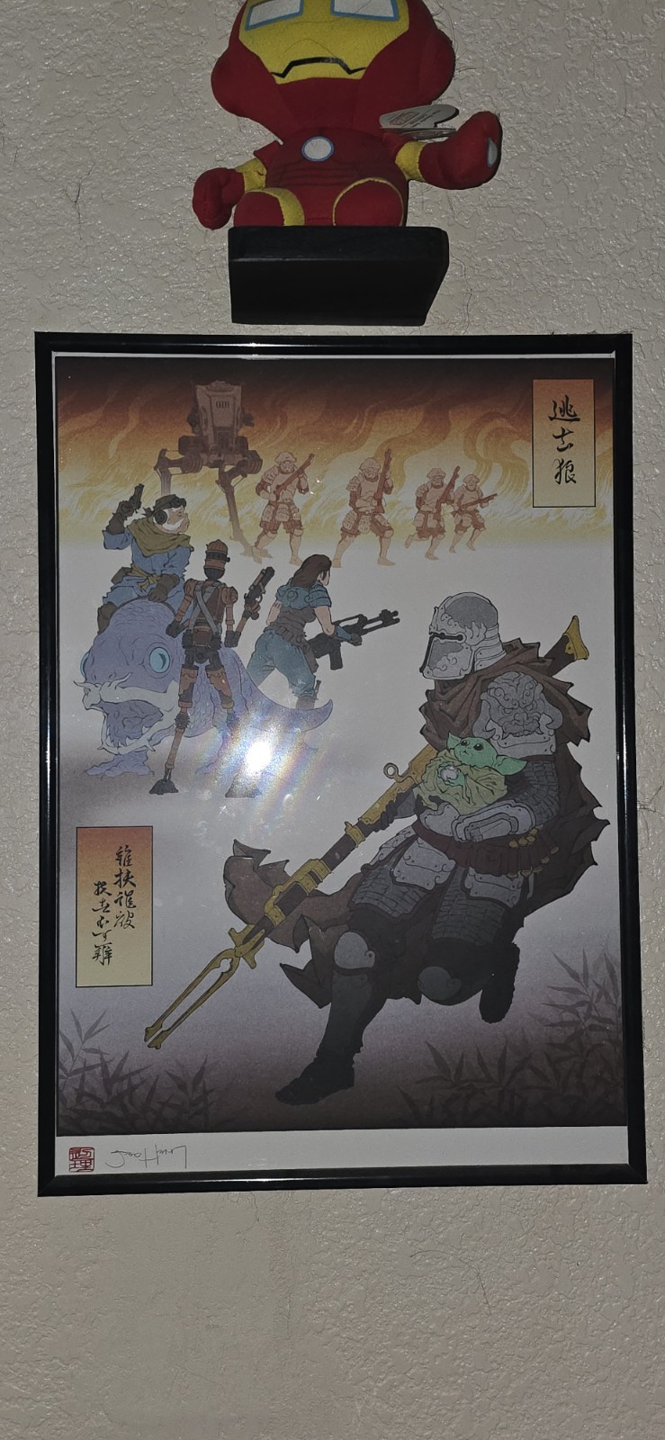 Wolf On the Run Artist JED HENRY NUMBERED SIGNED LIMITED EDITION star wars