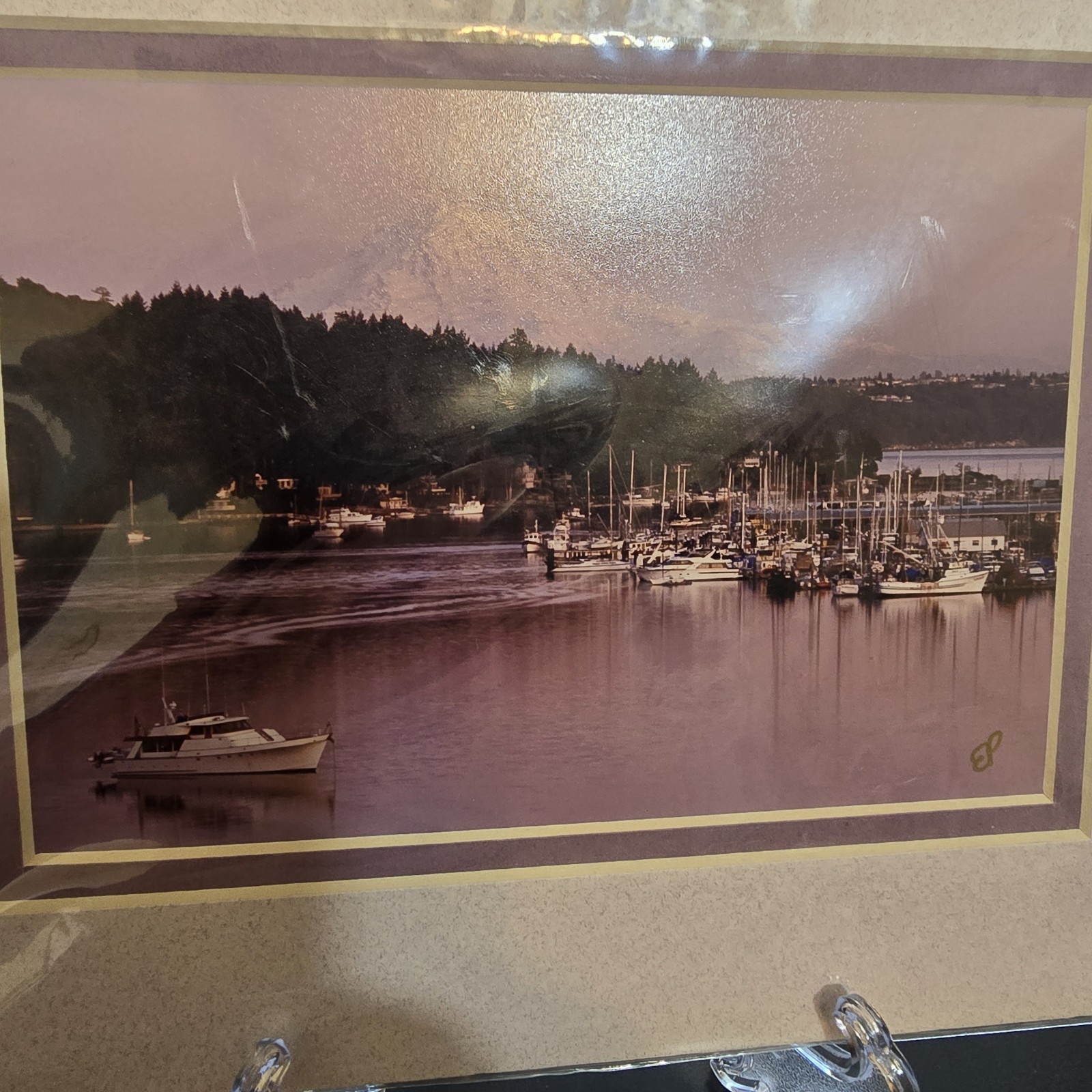 Gig Harbor Bay Evening South Puget Sound WA By ELKA PETERSON signed