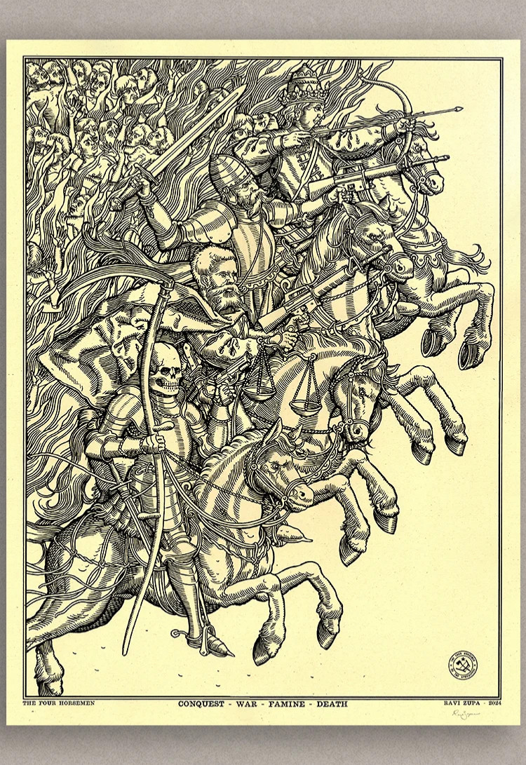 Assorted Art Prints by Ravi Zupa (Artist Featured in One Battle After Another)