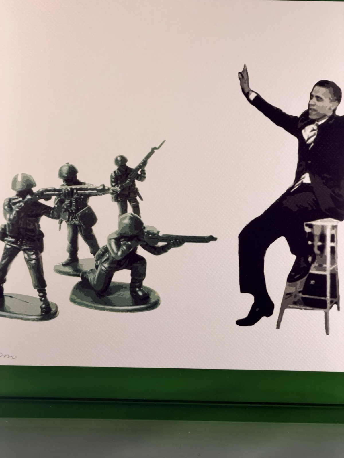Death NYC Barack Obama Toy Soldiers Hands Up Political Pop Art Print 2020