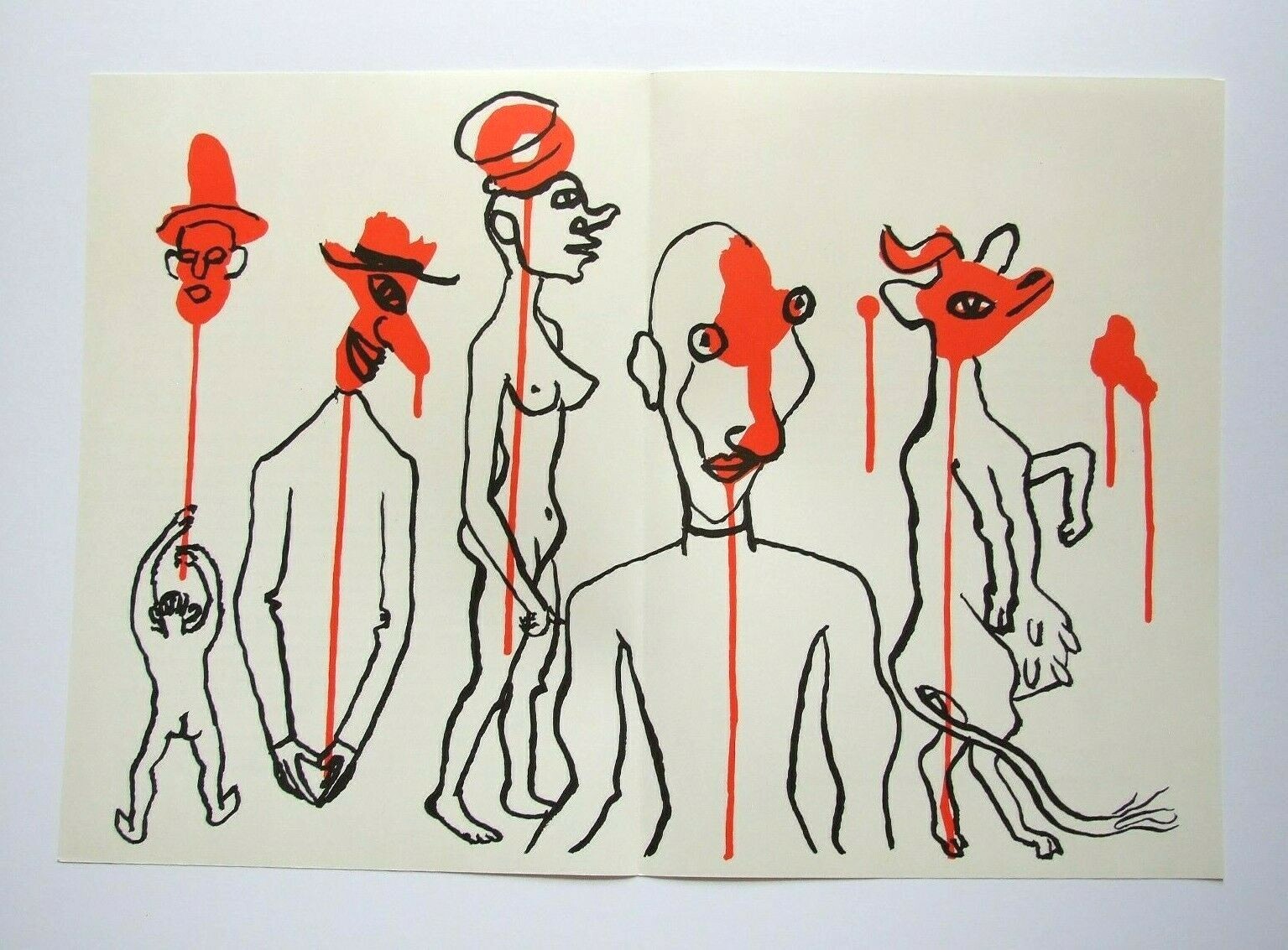 ALEXANDER CALDER vintage lithograph 22 x 15″ 1966 Derrière Le Miroir DLM 15602