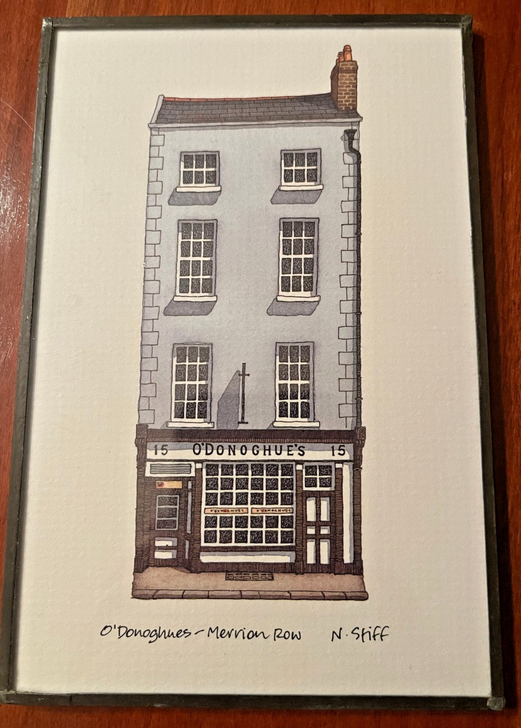 Pubs & Irish Shop Prints – Norman Stiff Bothar Bui Studios In Leaded Glass Frame