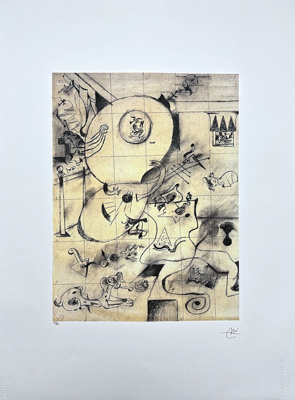 JOAN MIRÓ – Fiery Dance – signed, numbered edition 127/150,56x76cm