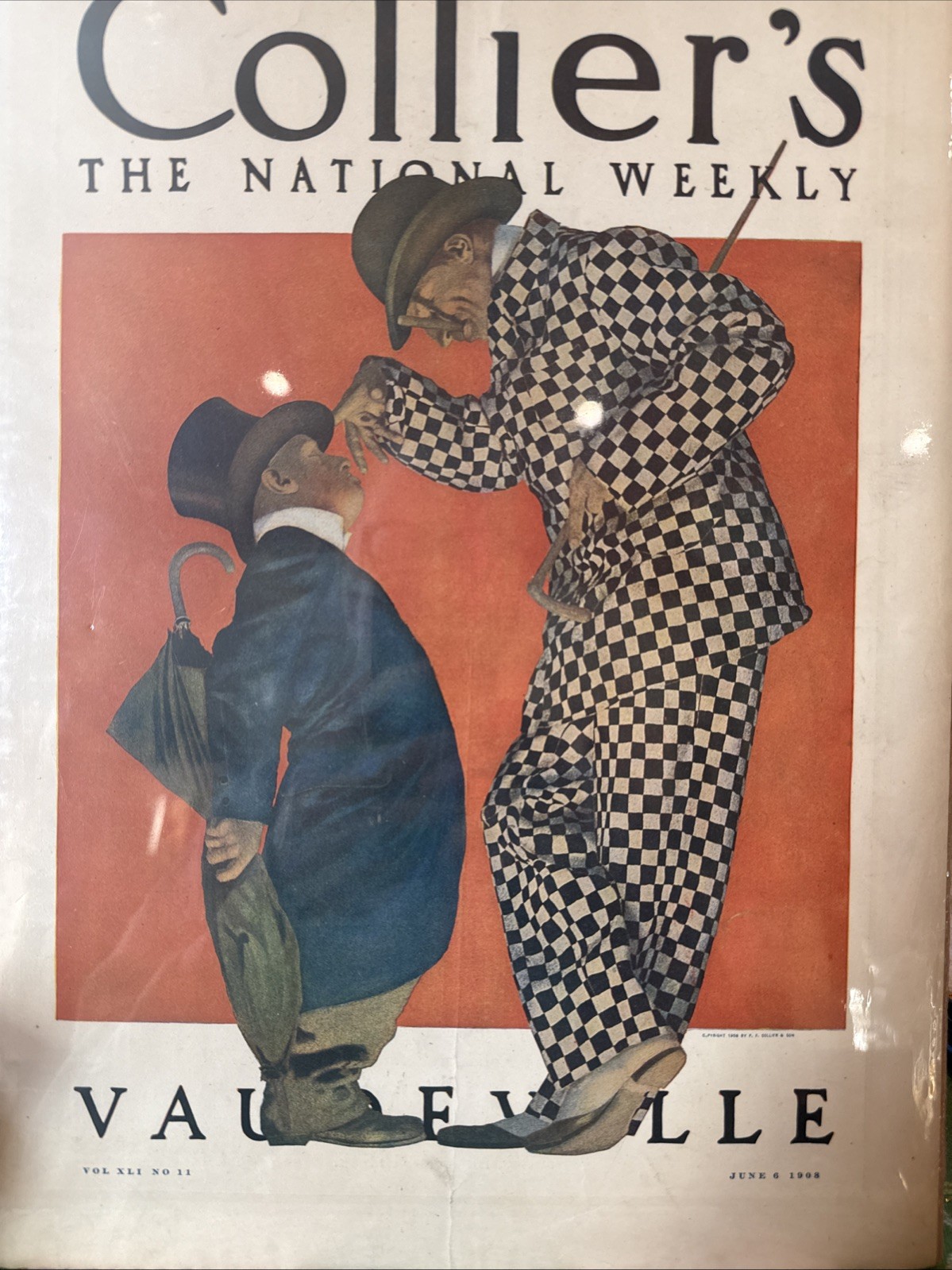 June 6 1908 Maxfield Parrish Vaudeville Colliers Original Cover