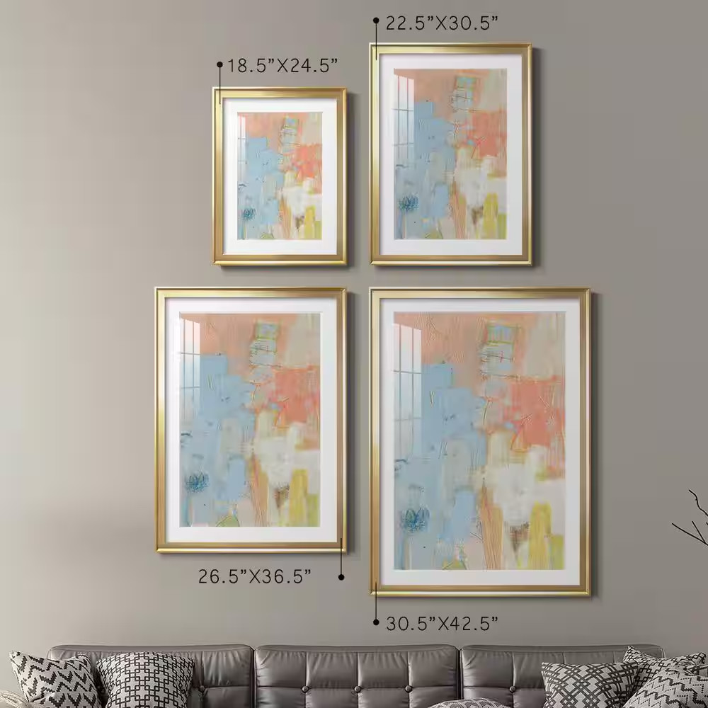 Cully I by Wexford Homes 2-Pieces Framed Abstract Paper Art Print 18.5 In. X 24.