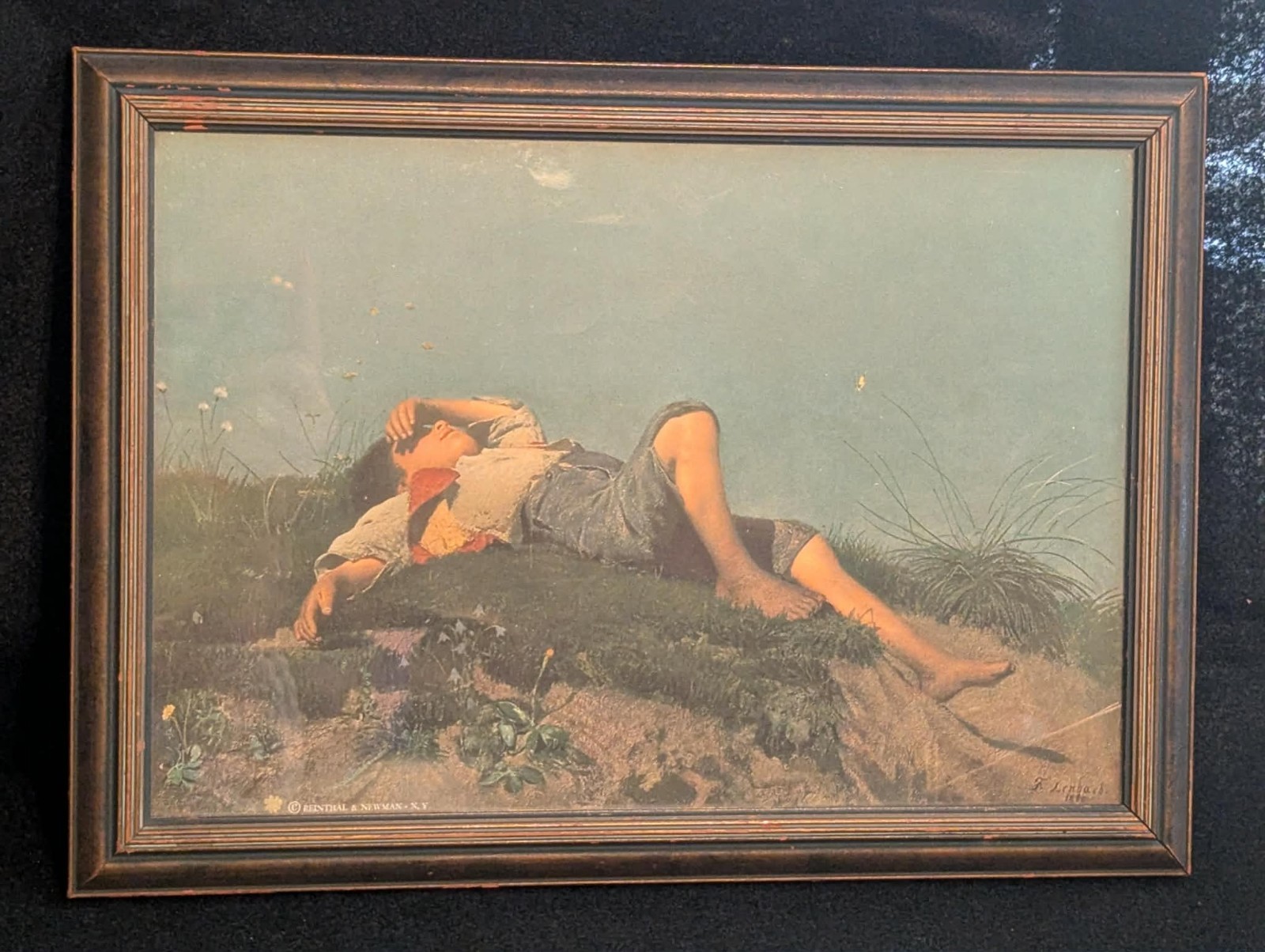 Vintage Shepard Boy painting