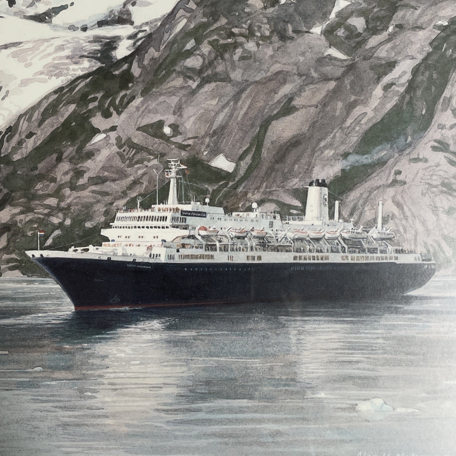 Alan H. Nakano SIGNED Print “ Icy Citadel John Hopkins Inlet” – Limited 9/1500