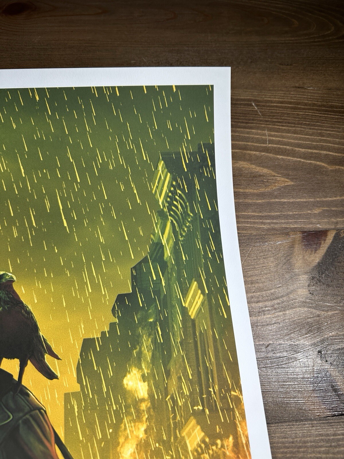 “The Crow” Green Variant Edition Art Print Giclee By Pablo Olivera XX/75