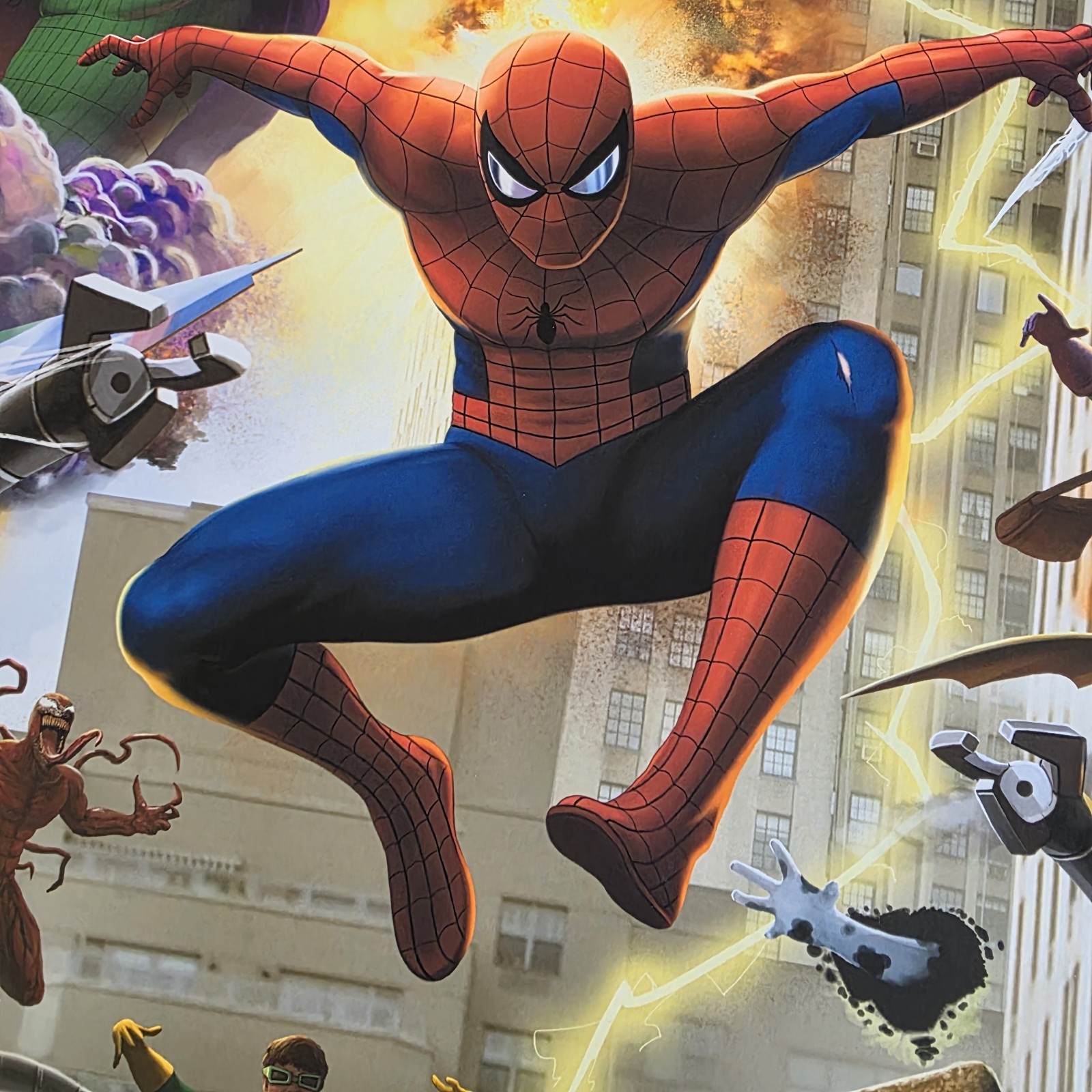 Spider-Man Catch A Spider Artist Proof Giclee Print 18″x36″ 4/15 Pablo Olivera