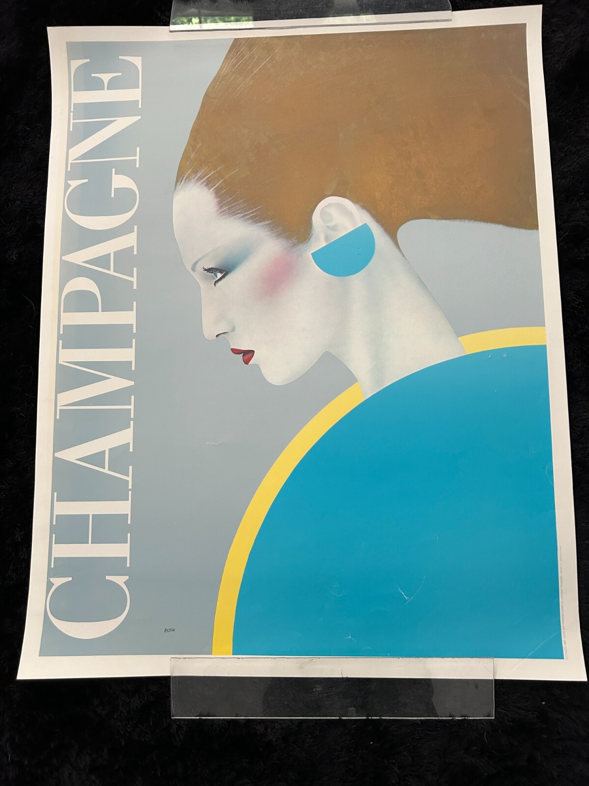 ” CHAMPAGNE ” by Razzia – Gérard Courbouleix-Deneri Art Print Poster ART DECO