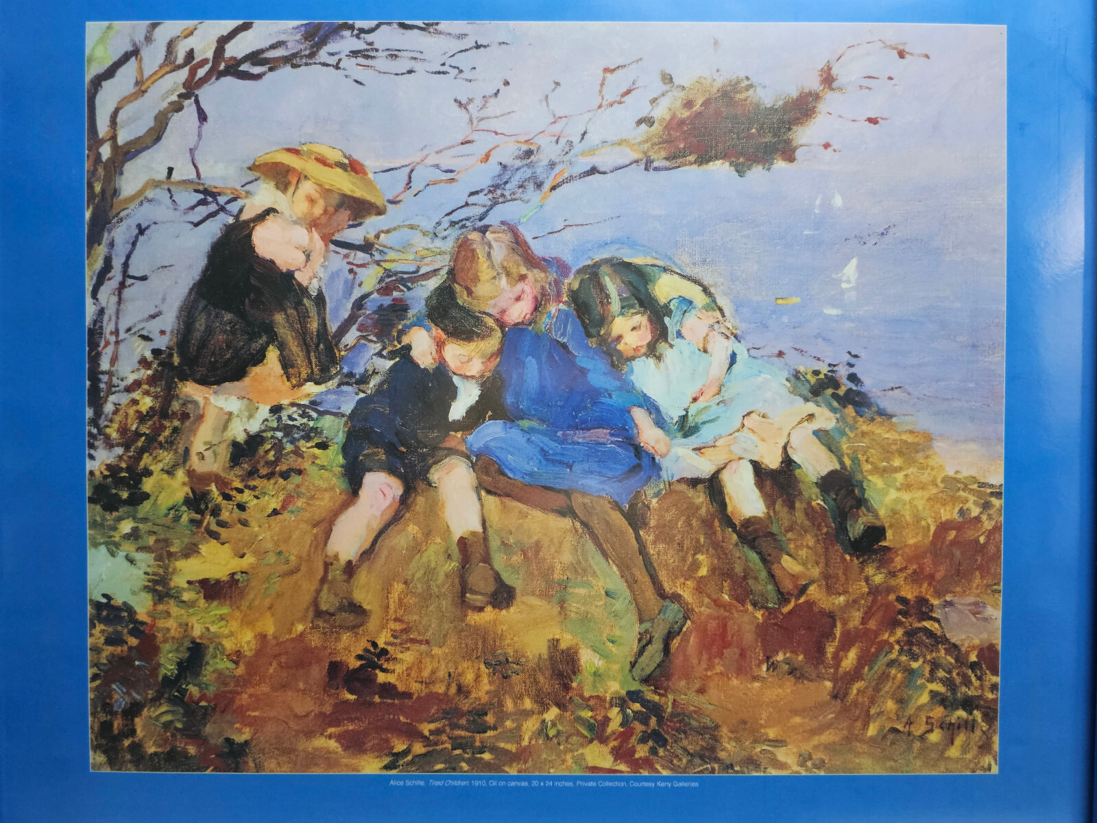 Alice Schille “Tired Children” Signed Lithograph Poster An Independent Spirit