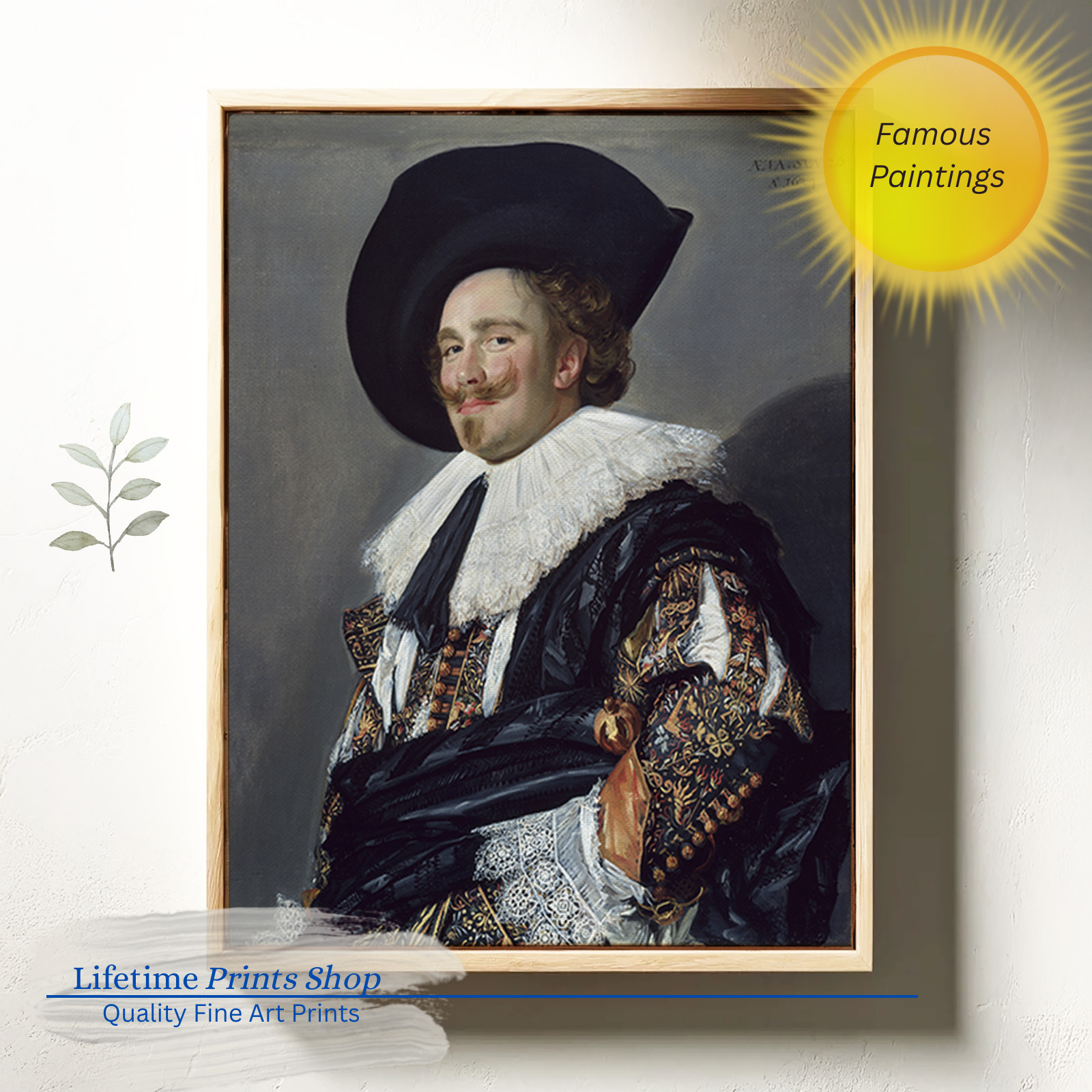 The Laughing Cavalier by Frans Hals Giclee, Golden Age Canvas Print
