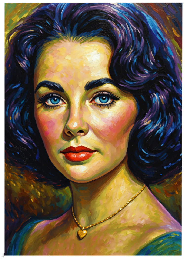ELIZABETH TAYLOR * Fun Novelty * CELEBRITY * Art Card * ATC ACEO