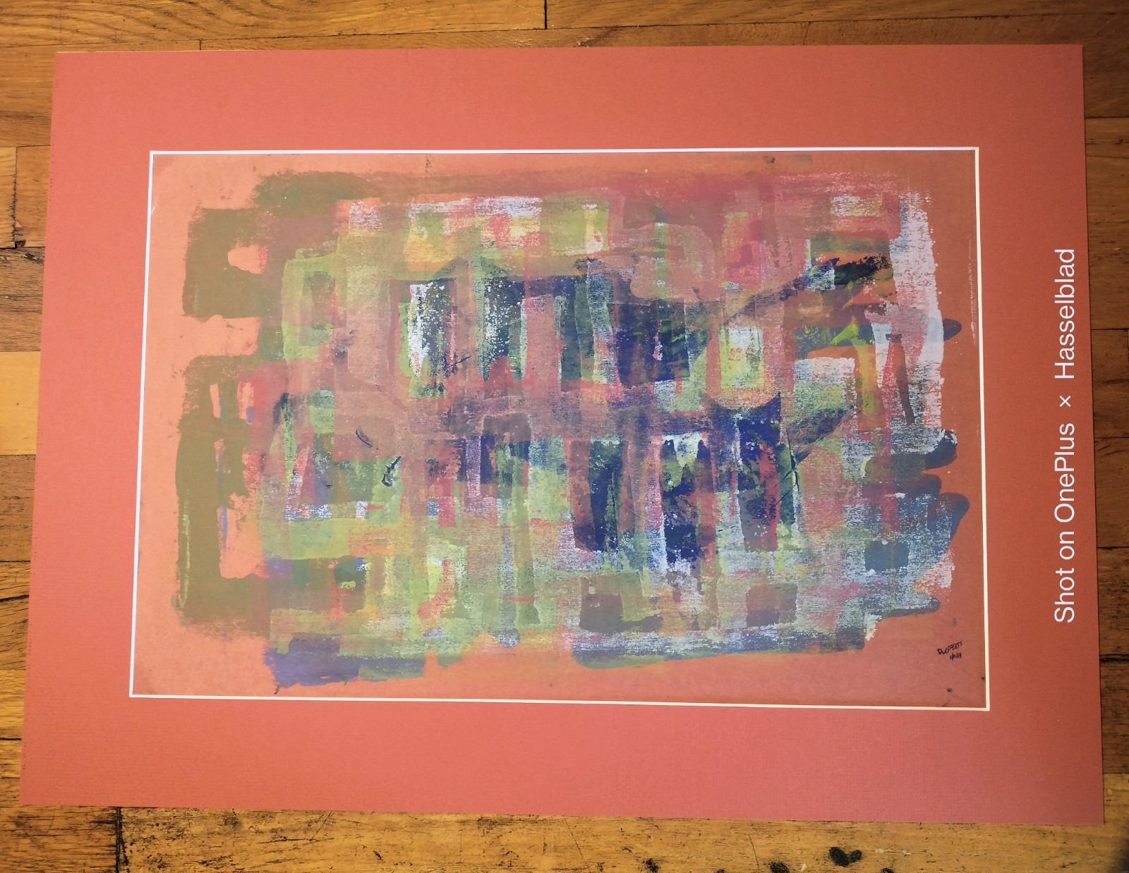 Mid-Century Abstract Expressionist Serigraph Signed “CAGED By D.Lefferts-1963