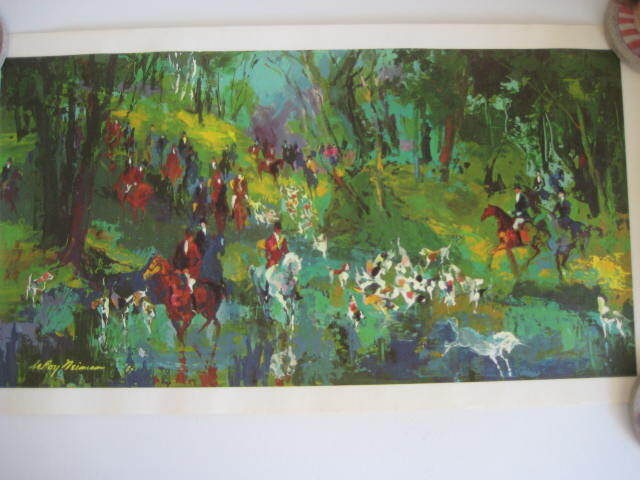 Leroy Neiman “The Hunt of the Unicorn” Canvas Transfer Print