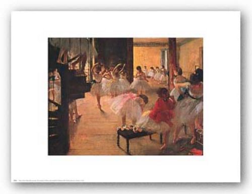 DANCE ART PRINT Ballet School Edgar Degas 26.25×16.25