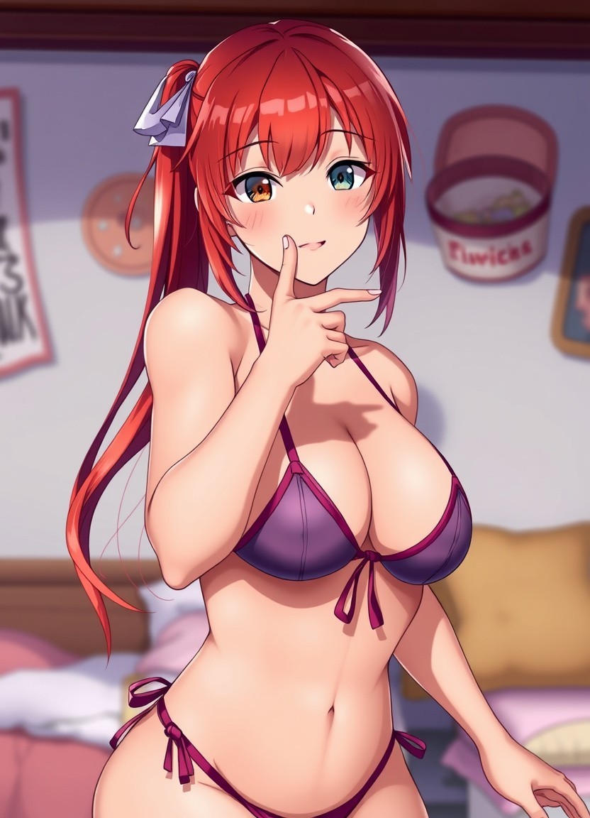 SEXY ANIME WAIFU BIKINI BABE 4×6 Print Fantasy Art 03102615