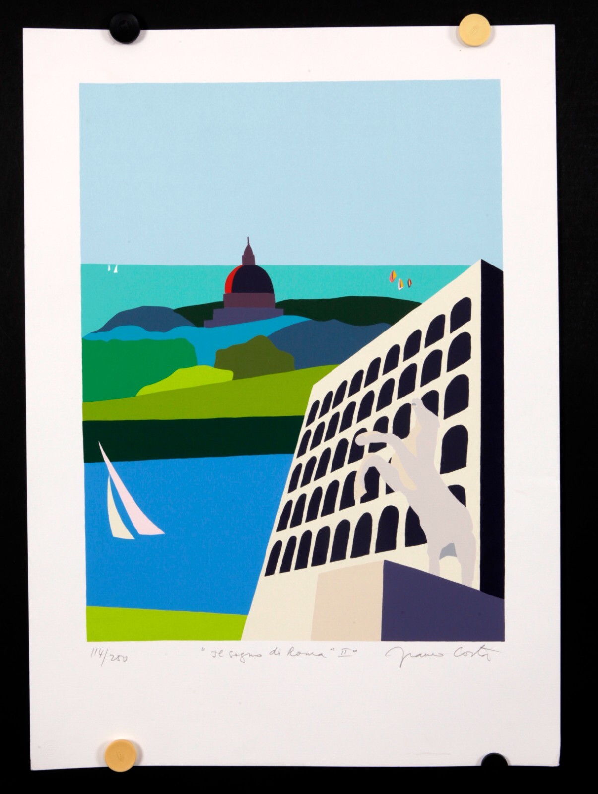 Franco Costa – Il Sognodi Roma II- Lim. Ed. Silkscreen – Numbered &Signed