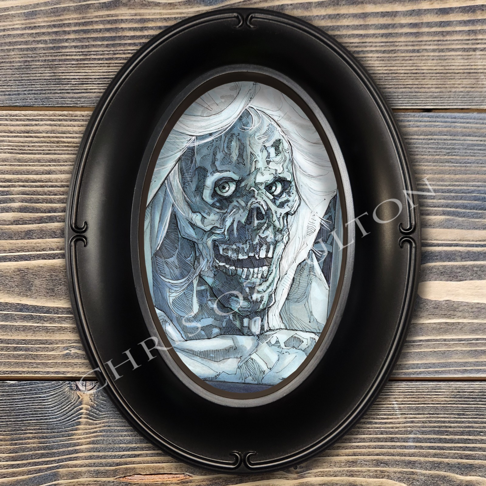 Creepshow Creep Stephen King Horror Movie Framed Art Print By Chris Oz Fulton