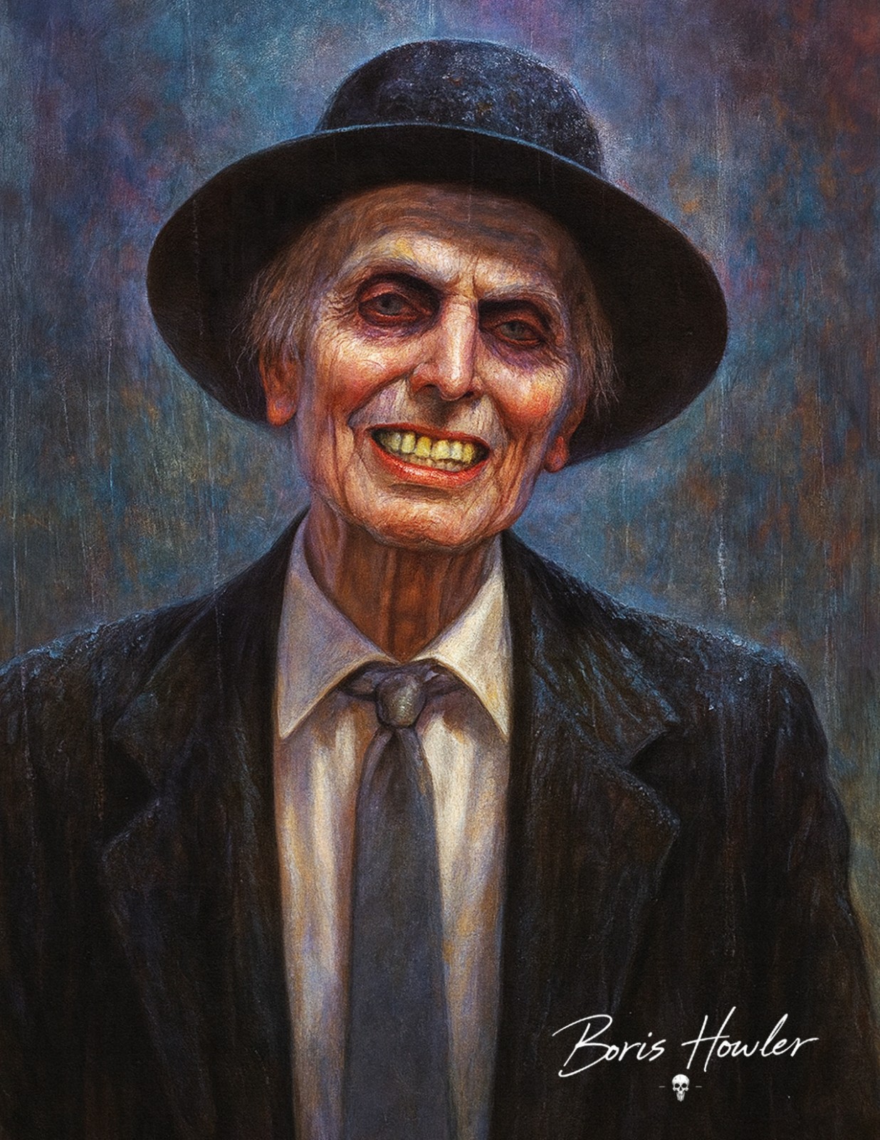 Boris Howler POLTERGEIST PREACHER KANE 8.5X11 Art Print SIGNED