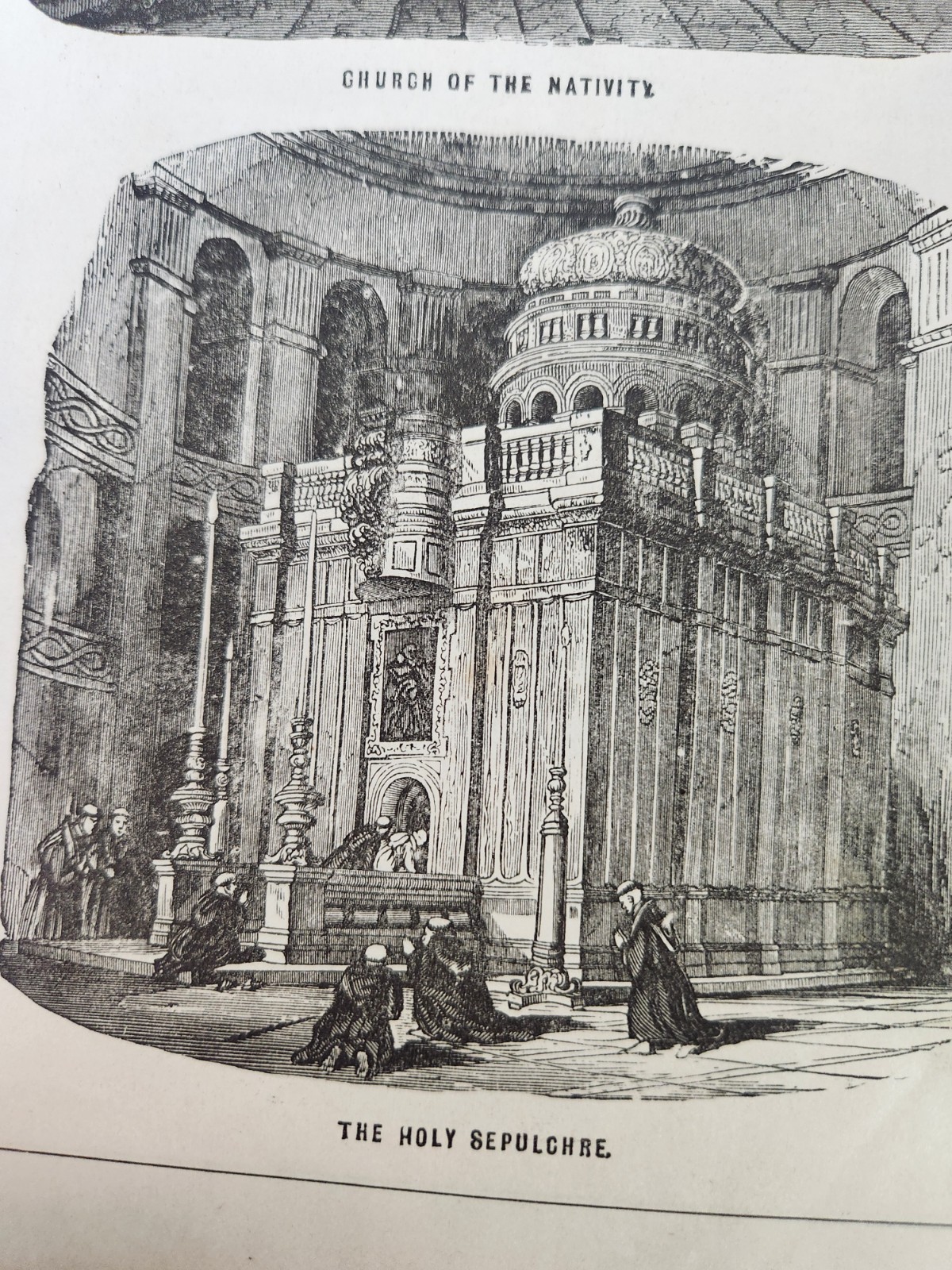 Biblical Scenery Illustrations Antique 1875 Bible Art Double Sided Book Prints
